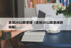 思域2022款思域（思域2022款思域劲动版）