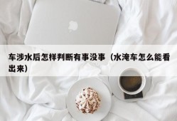 车涉水后怎样判断有事没事（水淹车怎么能看出来）