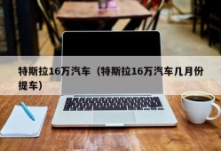 特斯拉16万汽车（特斯拉16万汽车几月份提车）