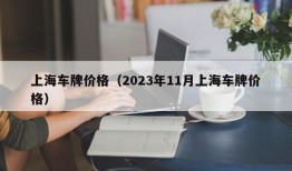 上海车牌价格（2023年11月上海车牌价格）