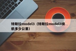 特斯拉model3（特斯拉model3续航多少公里）