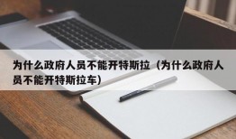 为什么政府人员不能开特斯拉（为什么政府人员不能开特斯拉车）