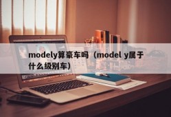 modely算豪车吗（model y属于什么级别车）