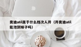 奥迪a6l属于什么档次人开（开奥迪a6l能泡到妹子吗）