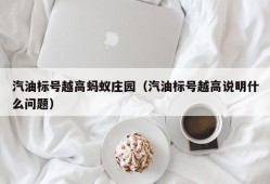 汽油标号越高蚂蚁庄园（汽油标号越高说明什么问题）