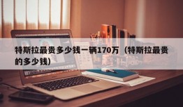 特斯拉最贵多少钱一辆170万（特斯拉最贵的多少钱）