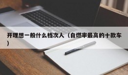 开理想一般什么档次人（自燃率最高的十款车）