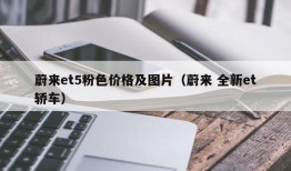 蔚来et5粉色价格及图片（蔚来 全新et轿车）