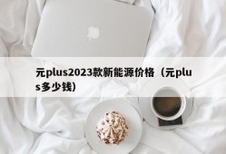 元plus2023款新能源价格（元plus多少钱）