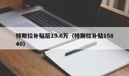 特斯拉补贴后19.6万（特斯拉补贴15840）