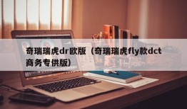 奇瑞瑞虎dr欧版（奇瑞瑞虎fly款dct商务专供版）