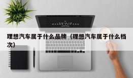 理想汽车属于什么品牌（理想汽车属于什么档次）