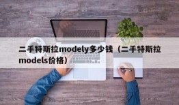 二手特斯拉modely多少钱（二手特斯拉models价格）