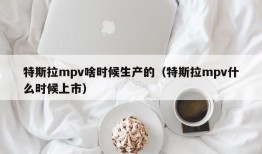 特斯拉mpv啥时候生产的（特斯拉mpv什么时候上市）