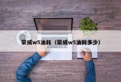 荣威w5油耗（荣威w5油耗多少）