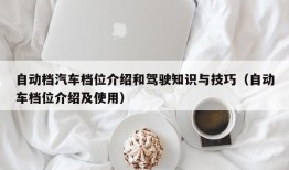 自动档汽车档位介绍和驾驶知识与技巧（自动车档位介绍及使用）