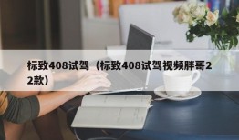 标致408试驾（标致408试驾视频胖哥22款）