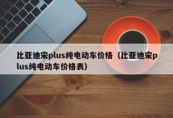 比亚迪宋plus纯电动车价格（比亚迪宋plus纯电动车价格表）