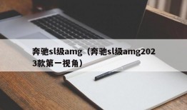 奔驰sl级amg（奔驰sl级amg2023款第一视角）