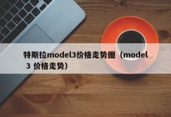 特斯拉model3价格走势图（model 3 价格走势）