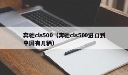 奔驰cls500（奔驰cls500进口到中国有几辆）