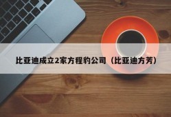 比亚迪成立2家方程豹公司（比亚迪方芳）