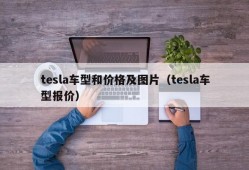 tesla车型和价格及图片（tesla车型报价）