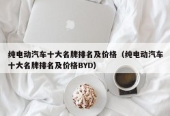 纯电动汽车十大名牌排名及价格（纯电动汽车十大名牌排名及价格BYD）