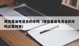 理想是油电混合的车吗（理想是油电混合的车吗还是纯电）