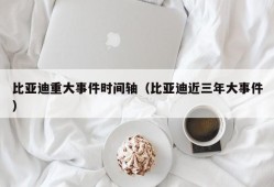 比亚迪重大事件时间轴（比亚迪近三年大事件）