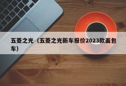 五菱之光（五菱之光新车报价2023款面包车）