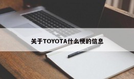 关于TOYOTA什么梗的信息