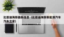 比亚迪海豚最新信息（比亚迪海豚新能源汽车汽车之家）