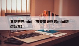 五菱宏光mini（五菱宏光迷你mini版燃油车）