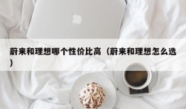 蔚来和理想哪个性价比高（蔚来和理想怎么选）