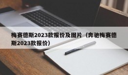 梅赛德斯2023款报价及图片（奔驰梅赛德斯2023款报价）