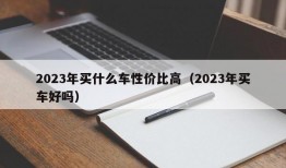 2023年买什么车性价比高（2023年买车好吗）