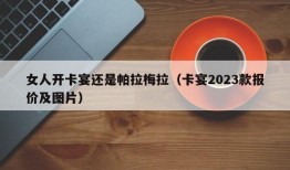 女人开卡宴还是帕拉梅拉（卡宴2023款报价及图片）