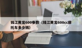 钱江黄龙600参数（钱江黄龙600cc摩托车多少钱）