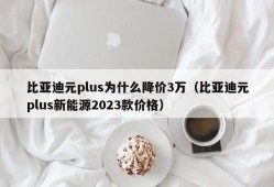 比亚迪元plus为什么降价3万（比亚迪元plus新能源2023款价格）