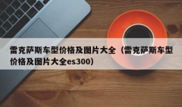 雷克萨斯车型价格及图片大全（雷克萨斯车型价格及图片大全es300）