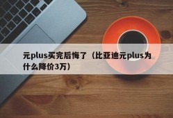 元plus买完后悔了（比亚迪元plus为什么降价3万）