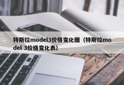 特斯拉model3价格变化图（特斯拉model 3价格变化表）