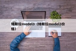 特斯拉model3（特斯拉model3价格）